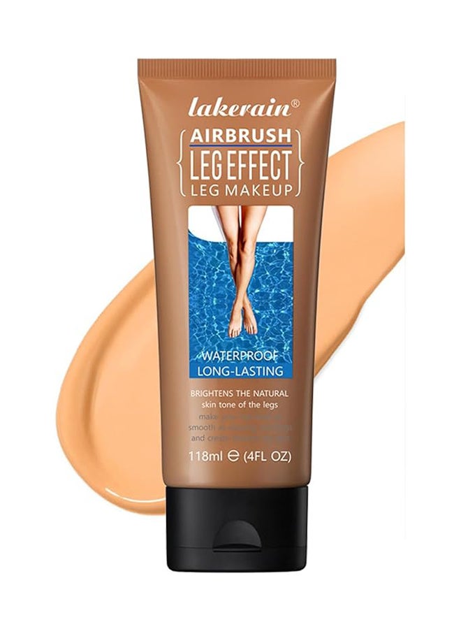 lakerain Leg Makeup Waterproof No Transfer, Leg Cover up Makeup Long Lasting Body Foundation 118ml - #3 Bronze - Image 1